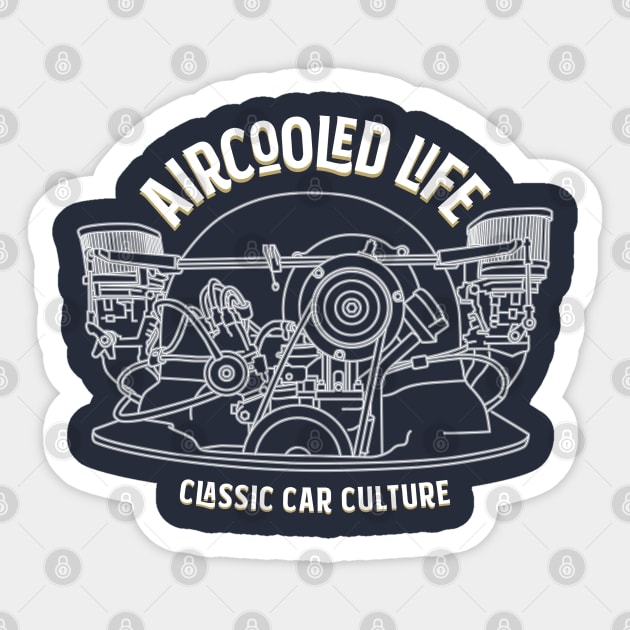 Aircooled Life - Classic Car Culture Sticker by Aircooled Life